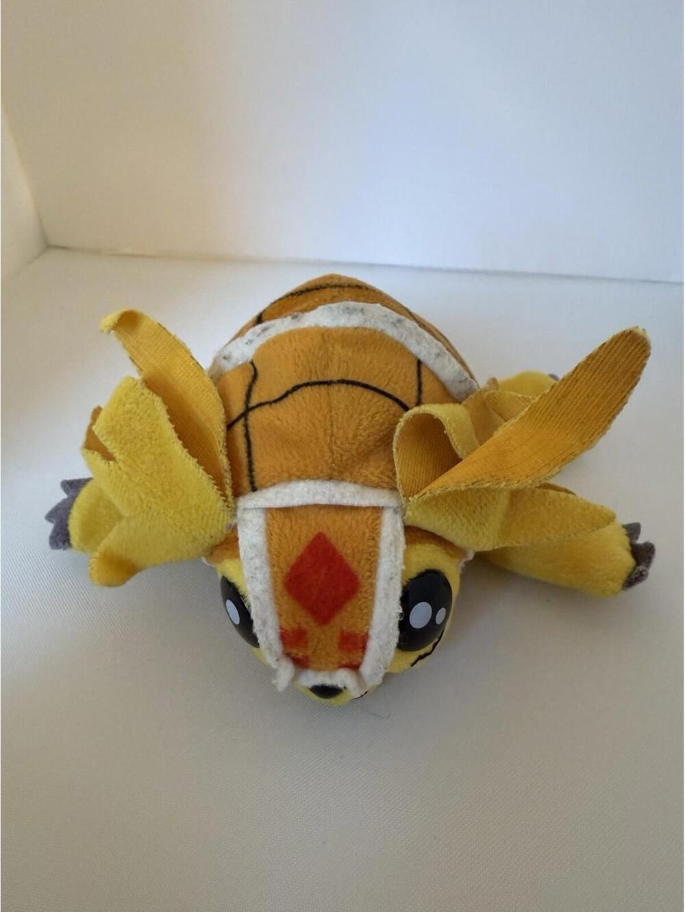 BANDAI 1997 Digimon Armadillomon Plush Toy 6” Vintage Rare Collectible Retro Y2K